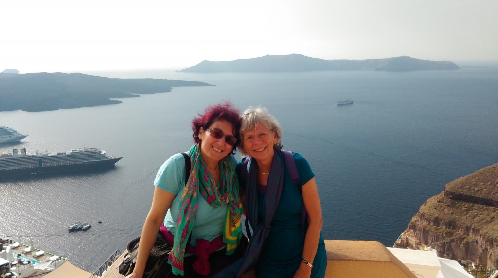 Chrisoula and Satya Santorini 2015