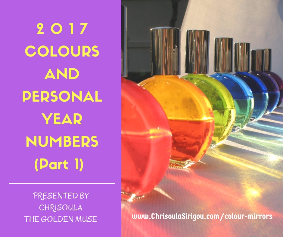 Colours and Personal Year Numbers 2017 Part 1