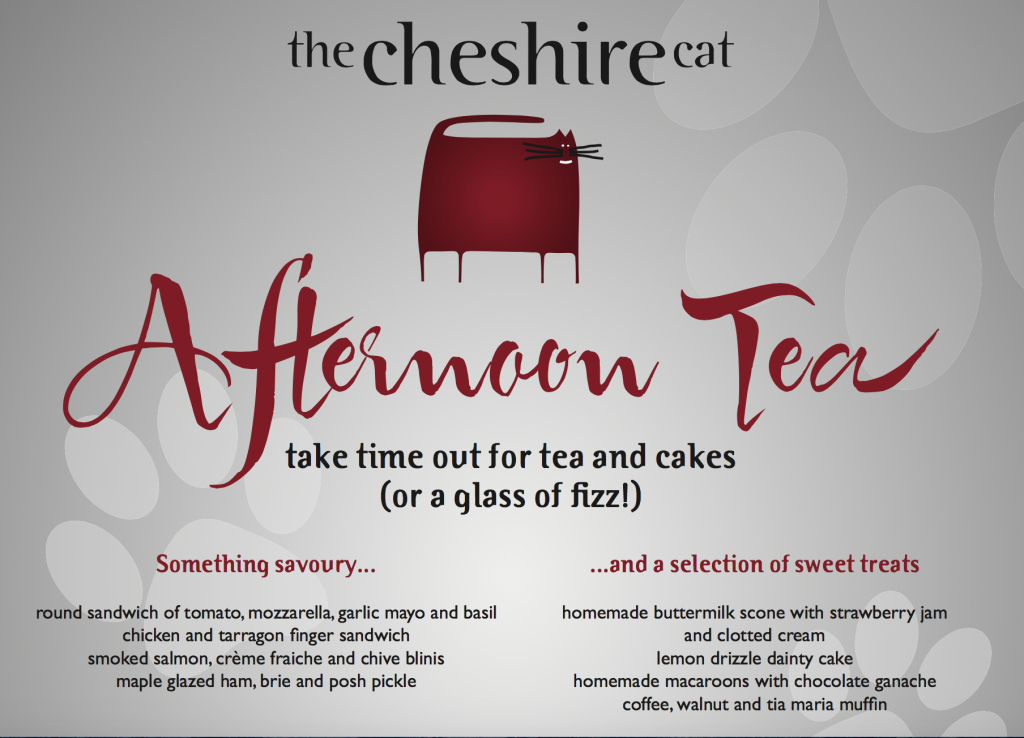 menu afternoon tea